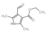 1H-Pyrrole-3-carboxylicacid, 4-formyl-2,5-dimethyl-, ethyl ester Structure