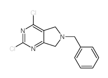 6-Benzyl-2,4-dichloro-6,7-dihydro-5H-pyrrolo[3,4-d]pyrimidine structure