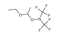 O-(1-ethoxyethyl)-N,N-bis(trifluoromethyl)hydroxylamine Structure