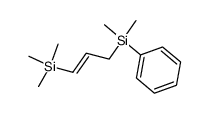 3-dimethyl(phenyl)silyl-1-trimethylsilylpropene结构式