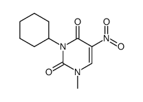 3-cyclohexyl-1-methyl-5-nitrouracil Structure