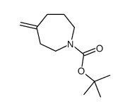 TERT-BUTYL 4-METHYLENEAZEPANE-1-CARBOXYLATE结构式