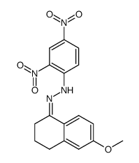 6-methoxy-3,4-dihydro-2H-naphthalen-1-one-(2,4-dinitro-phenylhydrazone)结构式