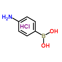 4-氨苯基硼酸盐酸盐结构式