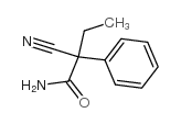 Benzeneacetamide, a-cyano-a-ethyl- Structure
