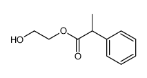 2-hydroxyethyl 2-phenylpropanoate结构式