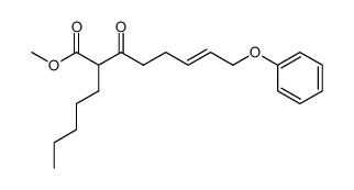 methyl 2-pentyl-3-oxo-8-phenoxy-6-octenoate Structure