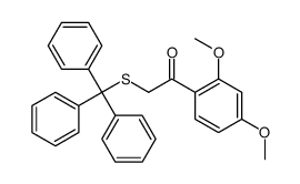 1-(2,4-dimethoxyphenyl)-2-tritylsulfanylethanone结构式
