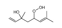 5-hydroperoxy-3,7-dimethylocta-1,6-dien-3-ol Structure