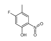 5-氟-4-甲基-2-硝基苯酚结构式