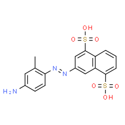 3-[(4-amino-o-tolyl)azo]naphthalene-1,5-disulphonic acid Structure