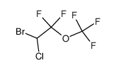 2-bromo-2-chloro-1,1-difluoro-1-(trifluoromethoxy)ethane结构式