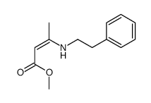methyl 3-(2-phenylethylamino)but-2-enoate结构式