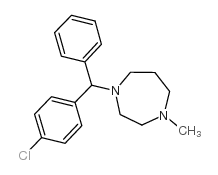 1H-1,4-Diazepine,1-[(4-chlorophenyl)phenylmethyl]hexahydro-4-methyl- Structure