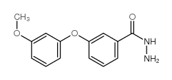 1-(3-甲氧基苯氧基)苯-3-碳酰肼结构式