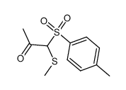 1-methylsulfanyl-1-(toluene-4-sulfonyl)-acetone结构式