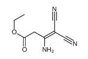 ETHYL 3-AMINO-4,4-DICYANO-3-BUTENOATE Structure