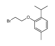 (2-bromo-ethyl)-(2-isopropyl-5-methyl-phenyl)-ether Structure