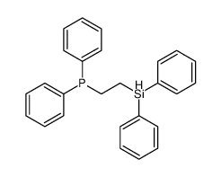 2-diphenylsilylethyl(diphenyl)phosphane结构式