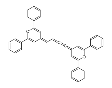 4-[4-(2,6-diphenylpyran-4-ylidene)buta-1,2-dienylidene]-2,6-diphenylpyran Structure