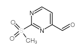 2-Methanesulfonyl-pyrimidine-4-carbaldehyde Structure