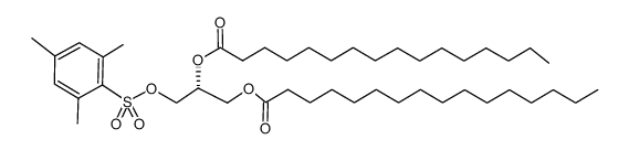 2-Mesitylenesulfonic acid (2R)-2,3-dihexadecanoyloxypropyl ester Structure