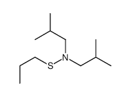 2-methyl-N-(2-methylpropyl)-N-propylsulfanylpropan-1-amine Structure
