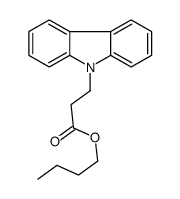 butyl 3-carbazol-9-ylpropanoate结构式