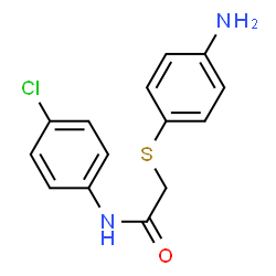 2-[(4-AMINOPHENYL)SULFANYL]-N-(4-CHLOROPHENYL)ACETAMIDE Structure