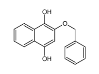 2-phenylmethoxynaphthalene-1,4-diol结构式
