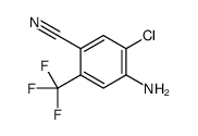 4-amino-5-chloro-2-(trifluoromethyl)benzonitrile Structure