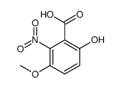 6-hydroxy-3-methoxy-2-nitrobenzoic acid Structure