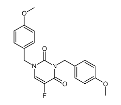 1,3-Bis(4-methoxybenzyl)-5-fluorouracil结构式