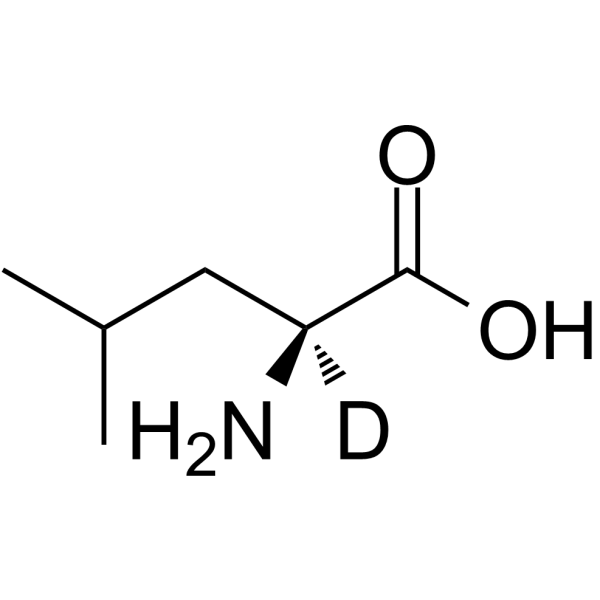 L-亮氨酸-2-D1结构式