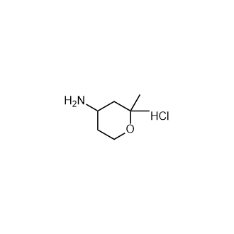 2,2-二甲基四氢-2H-吡喃-4-胺盐酸盐结构式