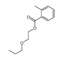 2-propoxyethyl 2-methylbenzoate结构式