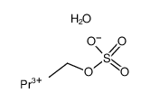 sulfuric acid monoethyl ester, praseodymium (III)-salt结构式