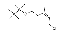 tert-Butyl-((Z)-5-chloro-3-methyl-pent-3-enyloxy)-dimethyl-silane Structure