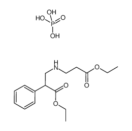 ethyl 3-(2-ethoxycarbonylethylamino)-2-phenylpropionate phosphate Structure