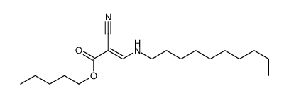 pentyl 2-cyano-3-(decylamino)prop-2-enoate Structure