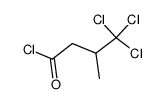 (+/-)-3-Methyl-4,4,4-trichlorobutanoyl Chloride结构式