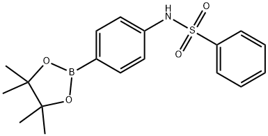 N-[4-(Tetramethyl-1,3,2-dioxaborolan-2-yl)phenyl]benzenesulfonamide Structure