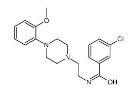 3-chloro-N-[2-[4-(2-methoxyphenyl)piperazin-1-yl]ethyl]benzamide结构式