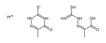 pyruvic acid thiosemicarbazone-platinum complex Structure