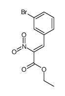ethyl 3-(3-bromophenyl)-2-nitroprop-2-enoate结构式