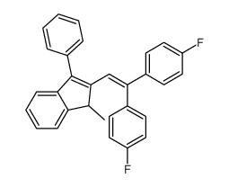 2-[2,2-bis(4-fluorophenyl)ethenyl]-1-methyl-3-phenyl-1H-indene结构式