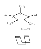 氯(五甲基环戊二烯)(环辛二烯)钌(II)结构式