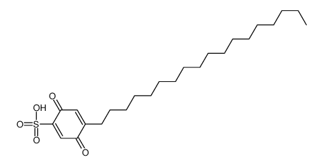 4-octadecyl-3,6-dioxocyclohexa-1,4-diene-1-sulfonic acid结构式