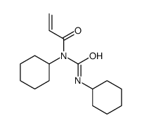 N-cyclohexyl-N-(cyclohexylcarbamoyl)prop-2-enamide结构式