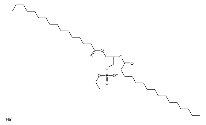 1,2-二棕榈酰基-sn-甘油-3-磷酸乙醇(钠盐)结构式